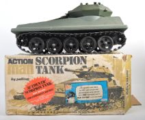 ORIGINAL VINTAGE PALITOY ACTION MAN SCORPION TANK PLAYSET