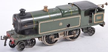 ORIGINAL VINTAGE HORNBY 0 GAUGE CLOCKWORK TRAINSET LOCOMOTIVE
