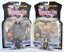TWO VINTAGE TOYBIZ CAPCOM RESIDENT EVIL 2 PLATINUM ACTION FIGURES