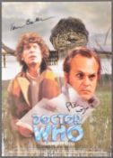 DOCTOR WHO - TOM BAKER & PHILIP MADOC DUAL SIGNED PHOTOGRAPH