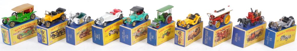 COLLECTION OF VINTAGE LESNEY MATCHBOX MODELS OF YESTERYEAR MODELS