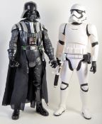 TWO LARGE STAR WARS DARTH VADER & STORM TROOPER ACTION FIGURES