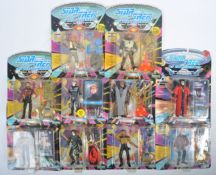 COLLECTION OF VINTAGE PLAYMATES STAR TREK CARDED ACTION FIGURES