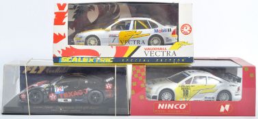 COLLECTION OF X3 SCALEXTRIC BOXED TYPE SLOT RACING CARS