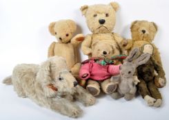 COLLECTION OF X7 VINTAGE ENGLISH TEDDY BEARS