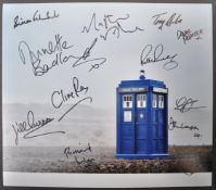 DOCTOR WHO - LARGE MULTI AUTOGRAPHED 12X14
