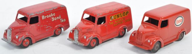 COLLECTION OF X3 ORIGINAL DINKY TOYS DIECAST TROJAN VANS