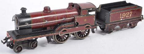 ORIGINAL VINTAGE BASSETT-LOWKE 0 GAUGE CLOCKWORK LOCOMOTIVE