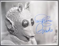 STAR WARS - PAUL BLAKE - GREEDO - SIGNED PHOTOGRAPH 16X12