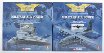 TWO ORIGINAL CORGI AVIATION ATCHIVE DIECAST MODEL PLANES