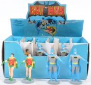 VINTAGE 1980S PRESENTS BATMAN COUNTER TOP STOCK BOX OF FIGURES