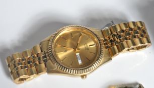 18CT GOLD AND DIAMOND LADIES ROLEX OYSTER PERPETUAL WRIST WATCH