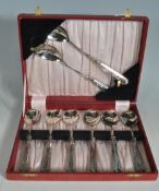 SET OF EARLY 20TH CENTURY HALLMARKED STERLING SILVER HANDLED SPOONS