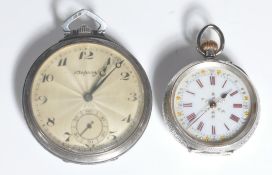 SILVER 925 POCKET WATCH ASPREY AND ANOTHER POCKET WATCH