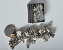 1960'S SILVER CHARM BRACELET