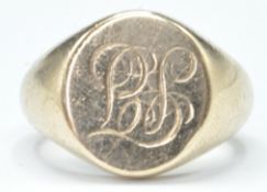 9CT GOLD HALLMARKED SIGNET RING