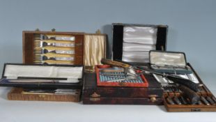 LARGE COLLECTION OF SILVER PLATE CUTLERY