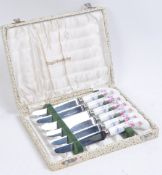 SET OF SIX ROYAL CROWN DERBY BUTTER KNIVES