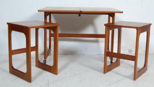 TEAK WOOD NEST OF TABLES BY MCINTOSH