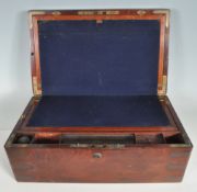 EARLY 20TH CENTURY VICTORIAN MAHOGANY WRITING SLOPE