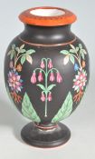 19TH CENTURY PRATTWARE HANDPAINTED VASE.