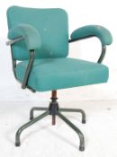 MID CENTURY RETRO 1950'S TUBULAR METAL SWIVEL CHAIR