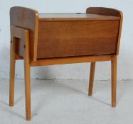 TEAK WOOD DANISH INSPIRED SEWING BOX