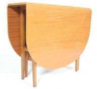 1970’S TEAK WOOD VENEER DROP LEAF DINING TABLE