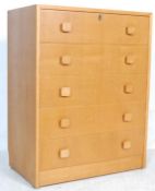 RETRO VINTAGE 1950S OAK TALLBOY BY GIBBS