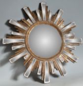 ART DECO STYLE CONTEMPORARY SUNBURST WALL HANGING MIRROR