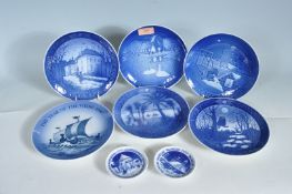 SIX ROYAL COPENHAGEN COLLECTORS PLATES