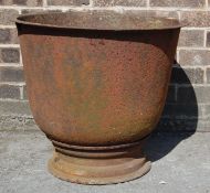 LARGE CAST IRON GARDEN PLANTER URN POT