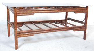 20TH CENTURY DANISH INSPIRED BAMBOO EFECT COFFEE TABLE
