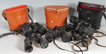 COLLECTION OF VINTAGE 20TH CENTURY FIELD BINOCULARS