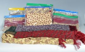 COLLECTION OF VINTAGE 1950S TOOTLE MOD STYLE PAISLEY SCARVES.