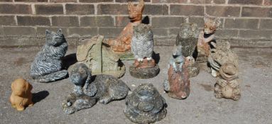 COLLECTION OF 20TH CENTURY GARDEN ORNAMENTS