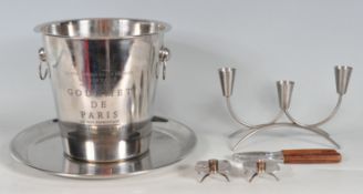 ADVERTISING CHAMPAGNE BUCKET AND SELECTION OF OTHER ITEMS