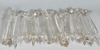 19TH CENTURY VICTORIAN CRYSTAL GLASS DROPLETS