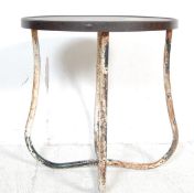 MID 20TH CENTURY BAKELITE TOP OCCASIONAL TABLE