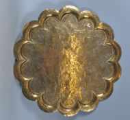 20TH CENTURY INDIAN BRASS TRAY