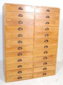 LARGE IMPRESSIVE EARLY 20TH CENTURY VINTAGE MUSEUM SPECIMEN CABINET