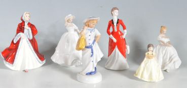 COLLECTION OF ROYAL DOULTON AND COALPORT FIGURINES
