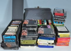LARGE COLLECTION OF RETRO VINTAGE LATE 20TH CENTURY 8 TRACK CASSETTES