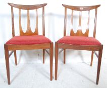 20TH CENTURY G-PLAN BRASILIAN TEAK WOOD DINING CHAIRS