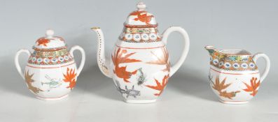 1930’S CHINESE ORIENTAL THREE PIECE CERAMIC TEA SERVICE