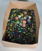 LARGE QUANTITY OF GLASS MARBLES