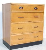 RETRO VINTAGE MID 20TH CENTURY AIR MINISTRY STYLE CHEST OF DRAWERS