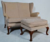 20TH CENTURY SOFA SETTE AND STOOL BY PARKER KNOLL