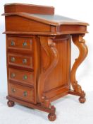 ANTIQUE STYLE VICTORIAN REVIVAL MAHOGANY DAVENPORT