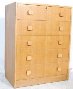 RETRO VINTAGE GOLDEN OAK CHEST OF DRAWERS BY GIBBS